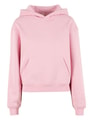 Dames Hooded Sweater Build Your Brand Loose Fit Soft Pink
